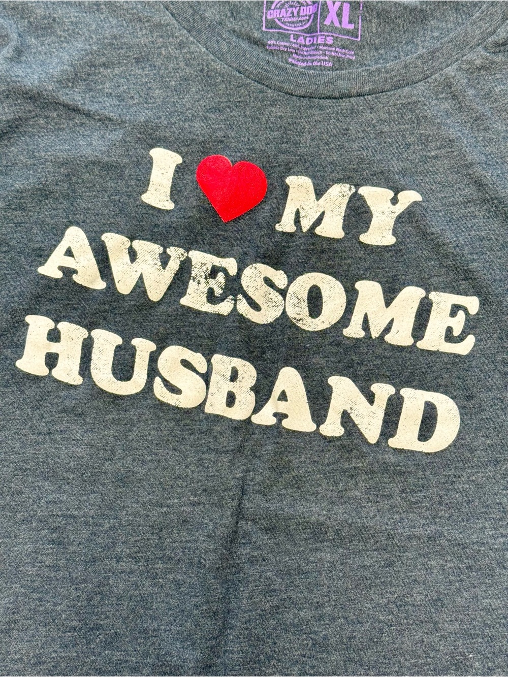 🍁Women’s “I ♥️ My Awesome Husband” Tee | #T62 - Picture 4 of 10